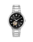 Montre Automatique Homme Loud en Acier argenté/noir