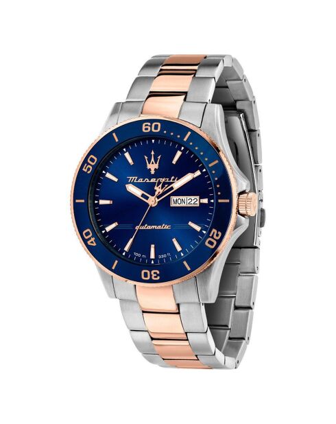 Montre Automatique Homme Competition en Acier argenté/rose doré