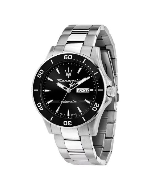 Montre Automatique Homme Competition en Acier argentée