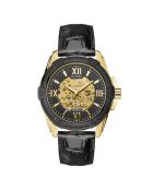 Montre Automatique Homme Galaxy en Cuir noire