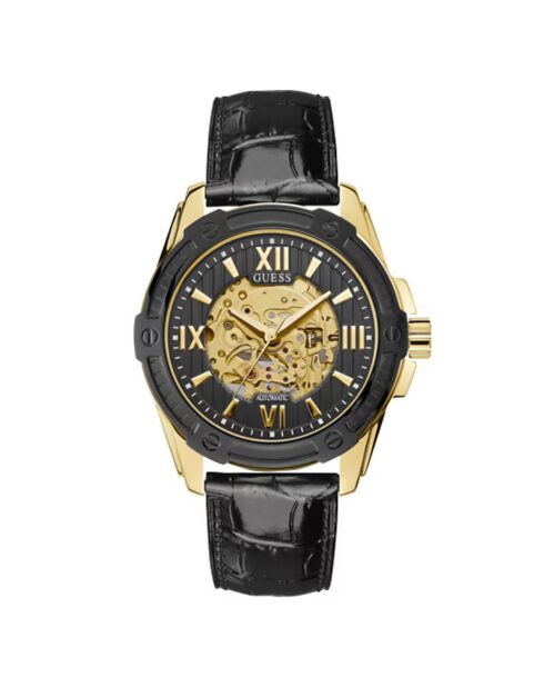 Montre Automatique Homme Galaxy en Cuir noire