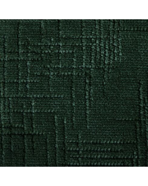 2 chaises Lina velours tramé vert émeraude - 56x55x77 cm