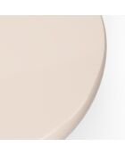 Table basse laquée Koda crème - 80x80x37.5 cm