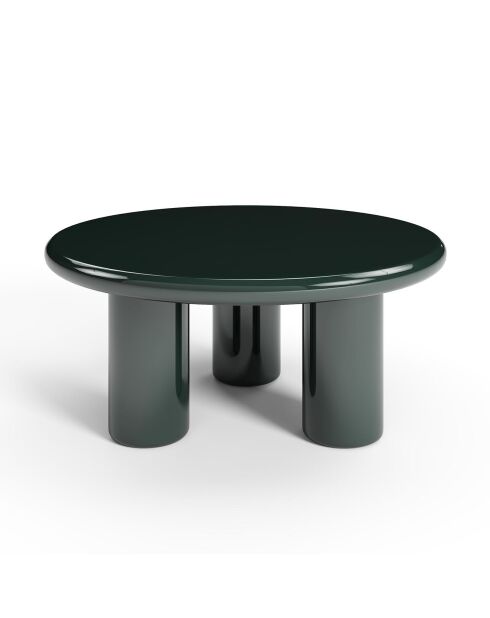 Table basse laquée Koda vert foncé - 80x80x37.5 cm