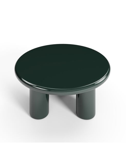 Table basse laquée Koda vert foncé - 80x80x37.5 cm
