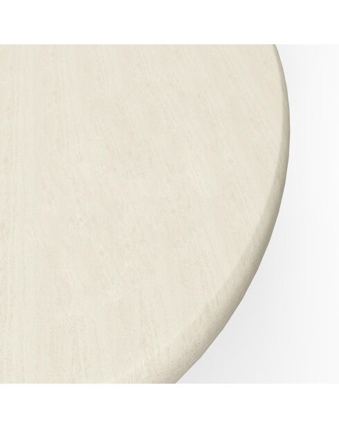 Table basse microciment Koda crème - 80x80x37.5 cm
