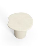 Table basse microciment Alko crème - 48x48x45 cm