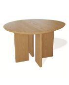 Table à manger Vera chêne clair - 140x120x78.5 cm