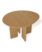 Table à manger Vera chêne clair - 140x120x78.5 cm