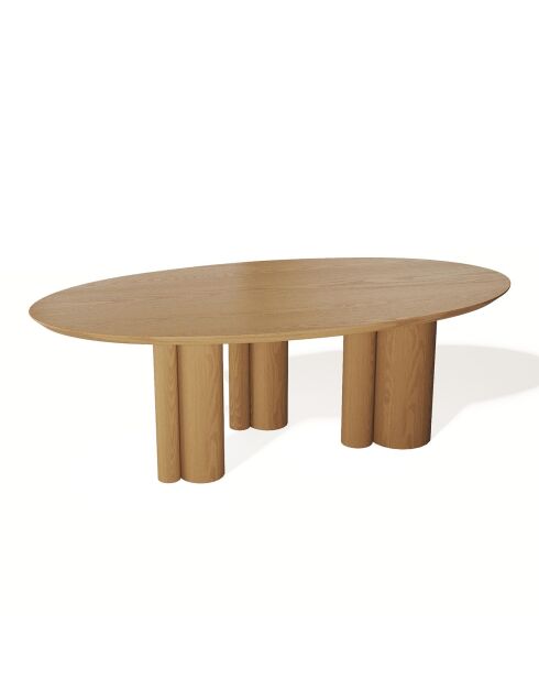 Table à manger Lira chêne clair - 220x110x76 cm