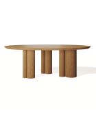 Table à manger Lira chêne clair - 220x110x76 cm