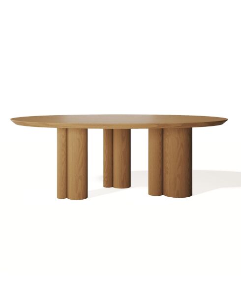 Table à manger Lira chêne clair - 220x110x76 cm