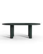 Table à manger laquée XL Tobi vert foncé - 200x110x76 cm
