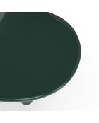 Table à manger laquée XL Tobi vert foncé - 200x110x76 cm