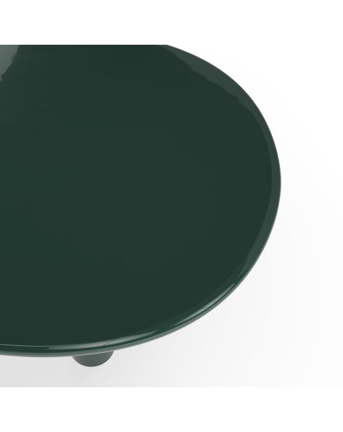 Table à manger laquée XL Tobi vert foncé - 200x110x76 cm