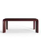 Table à manger laquée Lula bordeaux - 200x100x76 cm