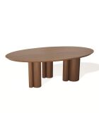 Table à manger Lira noyer - 220x110x76 cm