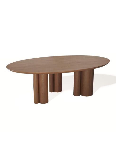 Table à manger Lira noyer - 220x110x76 cm