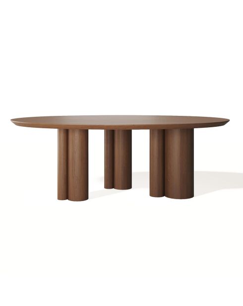 Table à manger Lira noyer - 220x110x76 cm