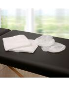 Opvouwbare massagetafel met 2 zones TDM102 zwart - 215×80,5×62-84,5 cm
