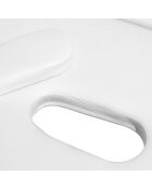 TDM102 witte opvouwbare massagetafel met 2 zones - 215×80,5 × (62-84,5) cm