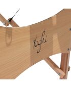 TDM102 witte opvouwbare massagetafel met 2 zones - 215×80,5 × (62-84,5) cm