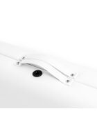 TDM102 witte opvouwbare massagetafel met 2 zones - 215×80,5 × (62-84,5) cm
