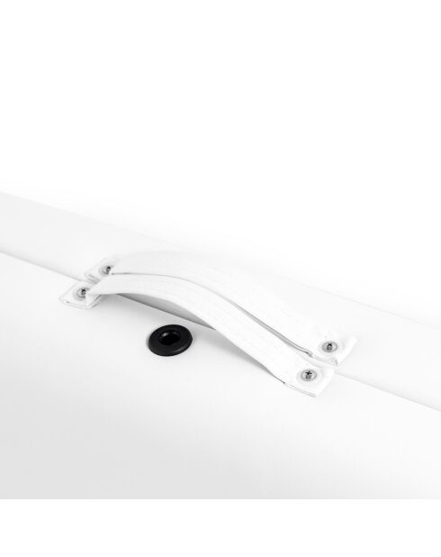 TDM102 witte opvouwbare massagetafel met 2 zones - 215×80,5 × (62-84,5) cm