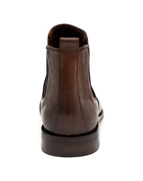 Chelsea Boots en Cuir Arvila marron clair