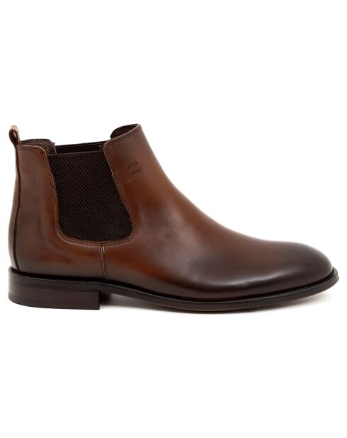 Chelsea Boots en Cuir Arvila marron clair