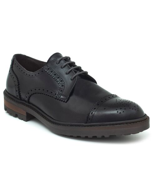 Derbies en Cuir Baxmen noires