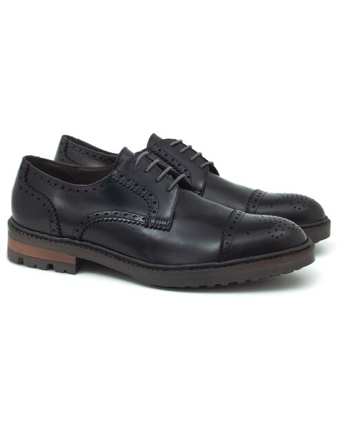 Derbies en Cuir Baxmen noires