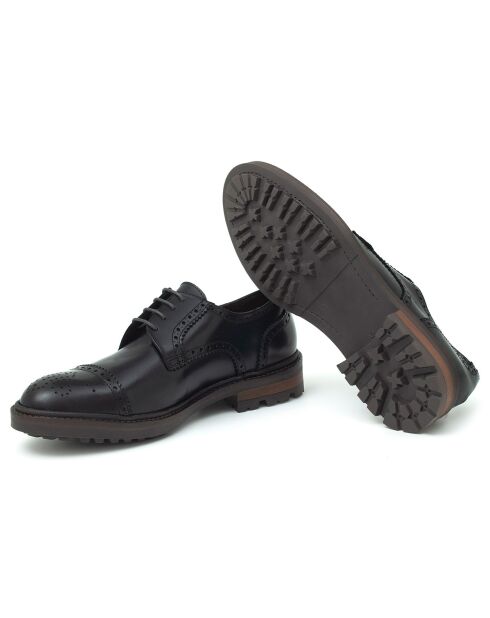 Derbies en Cuir Baxmen noires