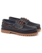 Chaussures Bateau en Cuir Crimorla bleues