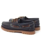 Chaussures Bateau en Cuir Crimorla bleues