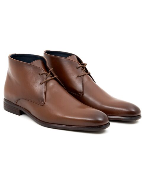 Boots en en Cuir Crumens marron clair