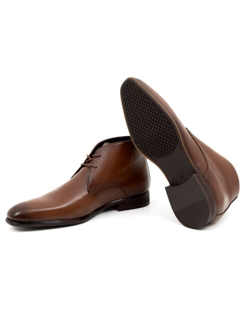 Boots en en Cuir Crumens marron clair