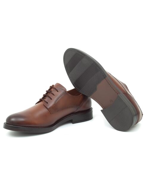 Derbies en Cuir Denaro marron clair