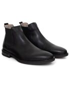 Chelsea Boots en Cuir Ebron noires