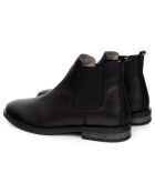 Chelsea Boots en Cuir Ebron noires