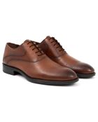 Oxford en Cuir Fenira marron clair