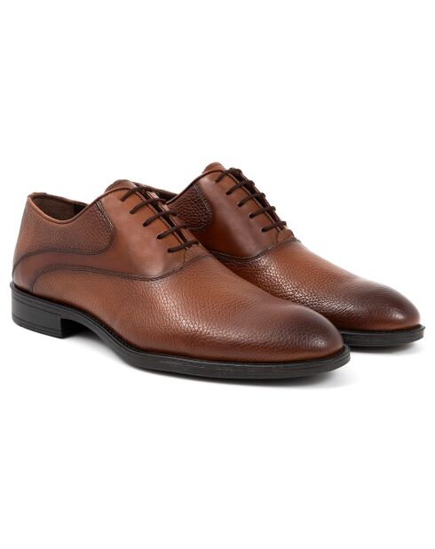 Oxford en Cuir Fenira marron clair