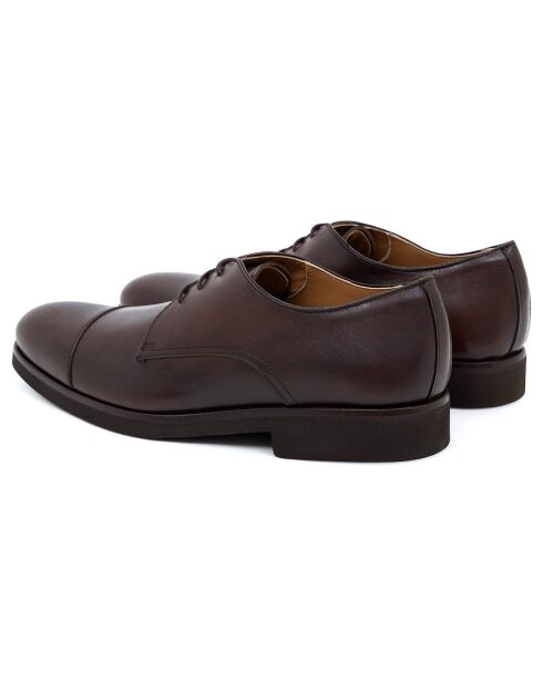 Derbies en Cuir Frak marron