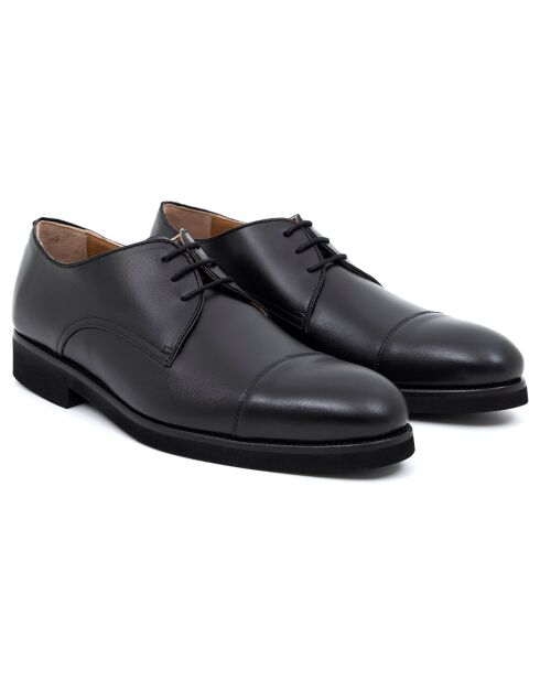 Derbies en Cuir Frak noires
