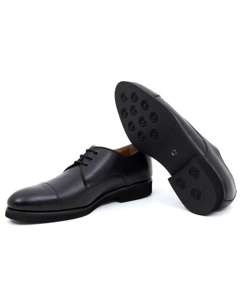Derbies en Cuir Frak noires
