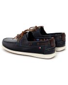 Chaussures Bateau en Cuir Genova bleues