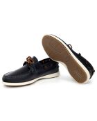 Chaussures Bateau en Cuir Genova bleues