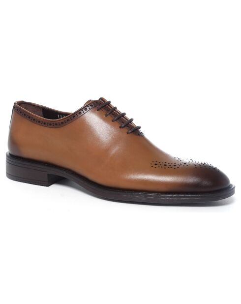 Oxford en Cuir Lumira marron clair