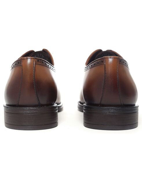 Oxford en Cuir Lumira marron clair