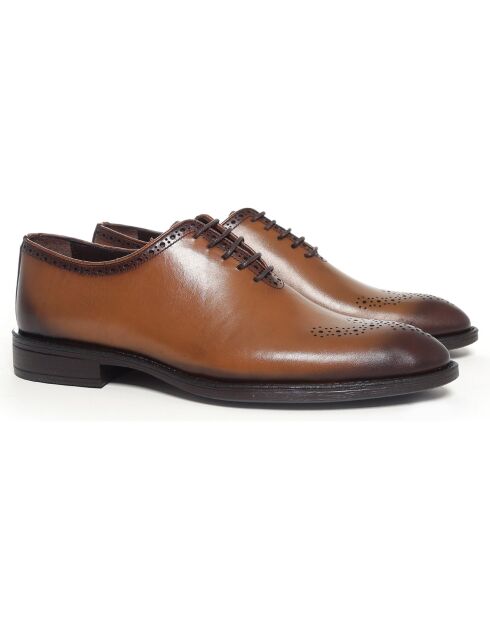 Oxford en Cuir Lumira marron clair